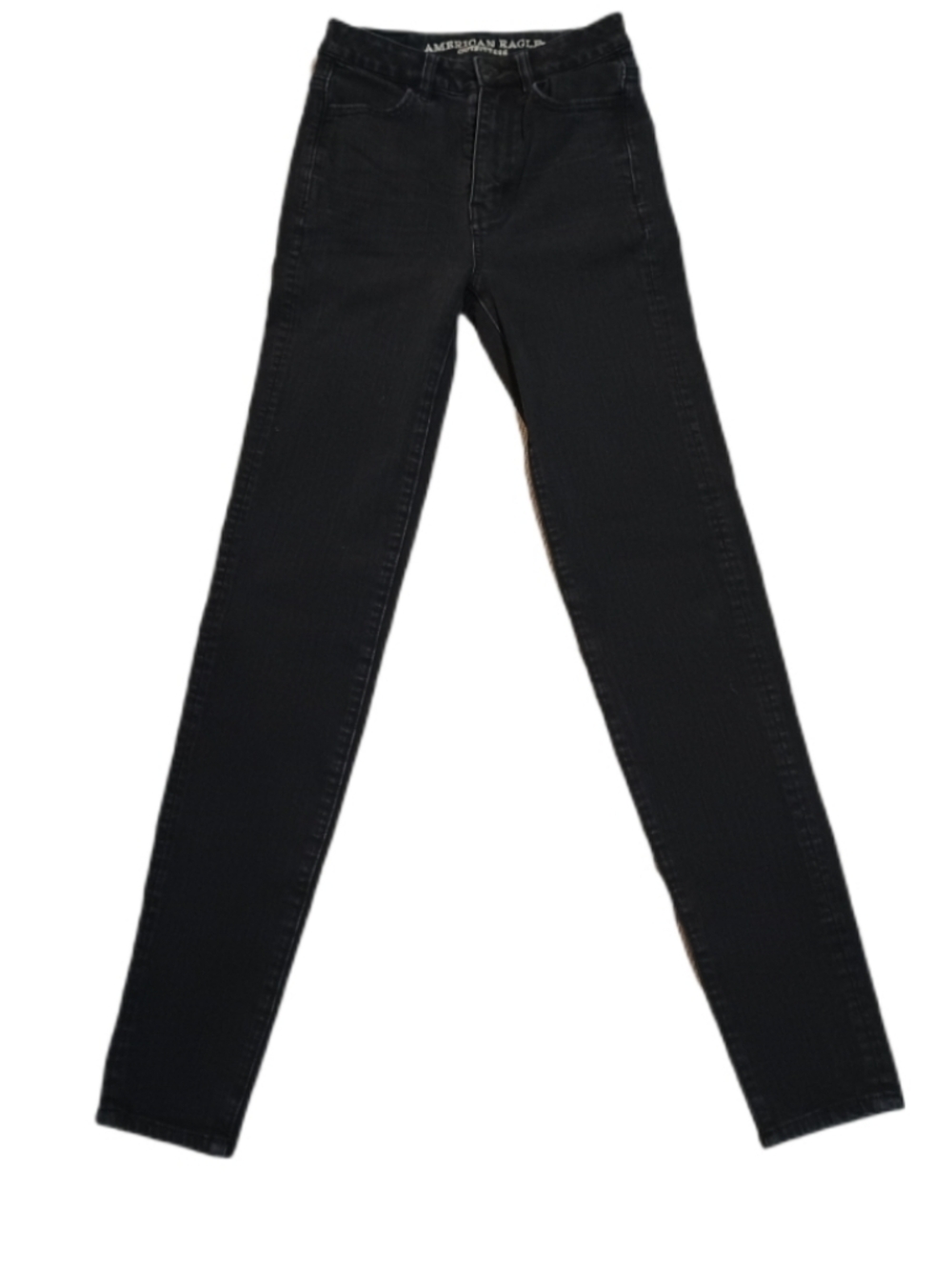 American Eagle Outfitters Black High-Rise Skinny Jeans - Sleek Fit